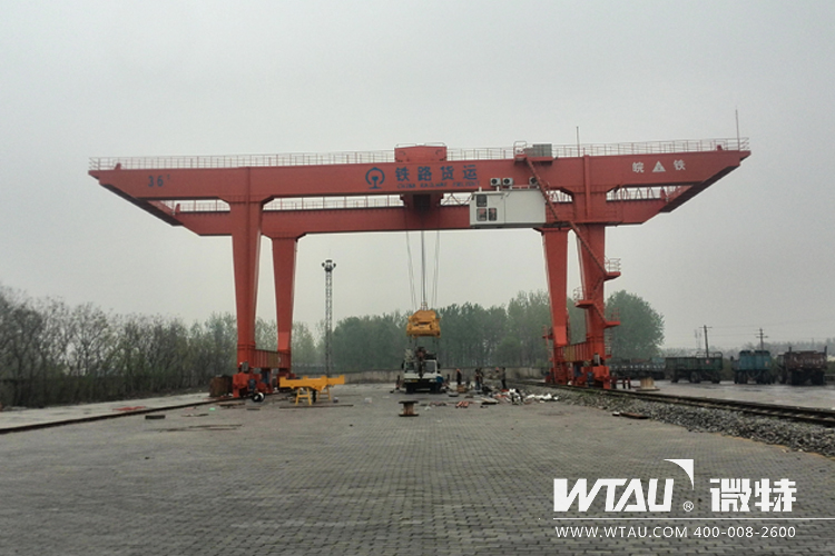 微特配套皖鐵集裝箱門機，為鐵路貨運保駕護航