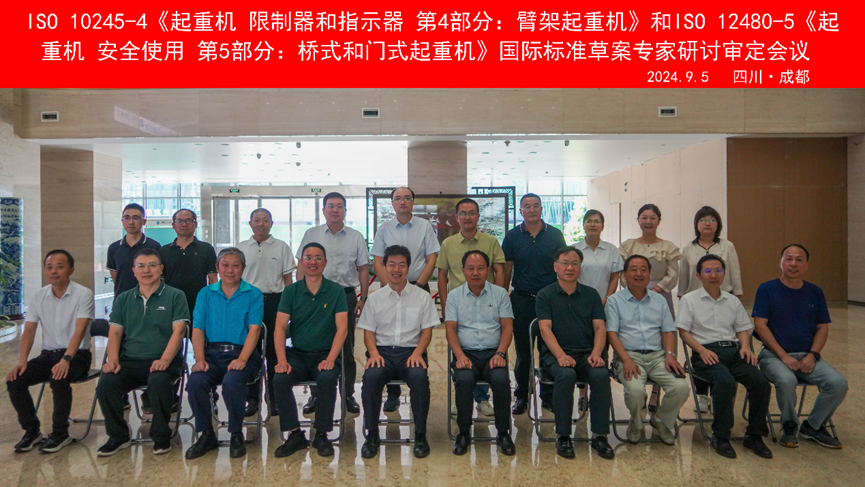 ISO 10245-4《起重機(jī)&nbsp; 限制器和指示器&nbsp; 第4部分：臂架起重機(jī)》和ISO 12480-5《起重機(jī)&nbsp; 安全使用&nbsp; 第5部分：橋式和門(mén)式起重機(jī)》的制修會(huì)議合影